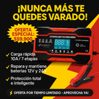 CARGADOR DE BATERIA PARA CARRO, CAMIONETA, CAMION O MOTO